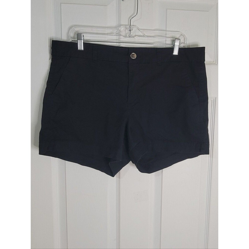 OLD‎ NAVY Women Size 14 Classic Black Cotton Blend Shorts
